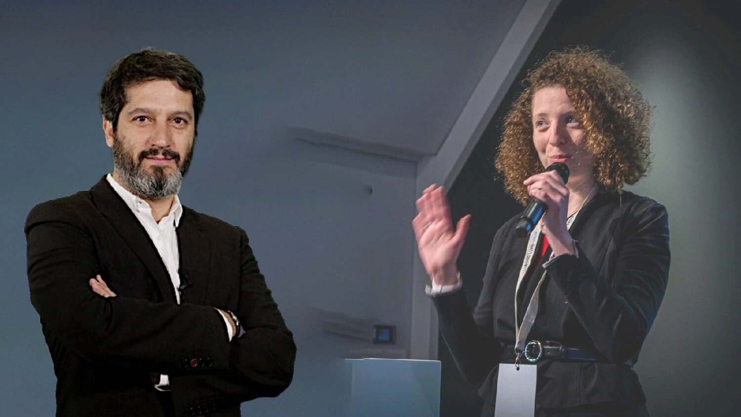 De gauche à droite : Bastien Guerry et Morane Gruenpeter.  - © D.R.