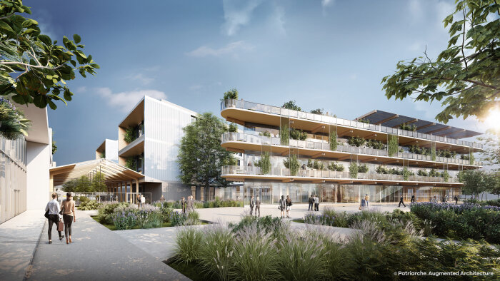 En 2024, près de 8 000 collaborateurs de Stellantis seront réunis dans le Green Campus de Poissy. - © Patriarche