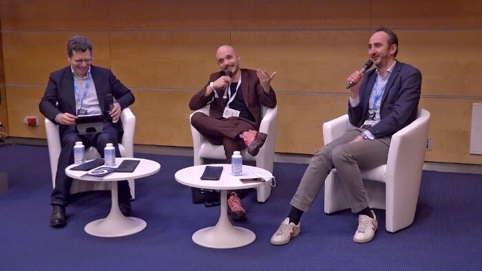  F.Ziserman (Target2Sell), E.Acquarone (Les Galeries Lafayette) et A.Coutarel (Target2Sell) - © D.R.