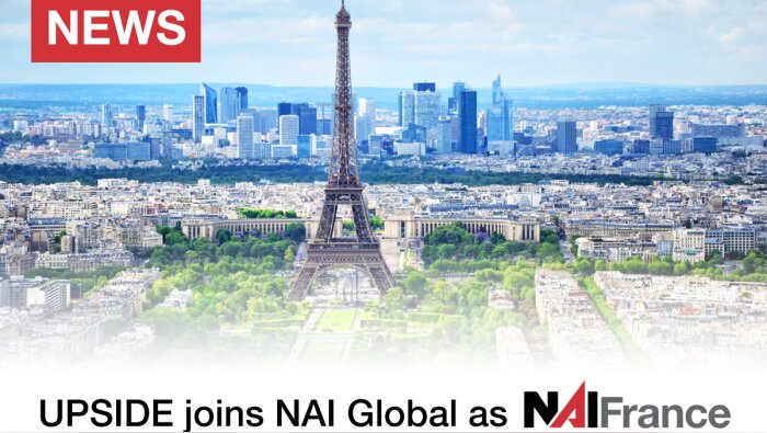 Upside rejoint le réseau mondial NAI Global et devient NAI France. - © D.R.