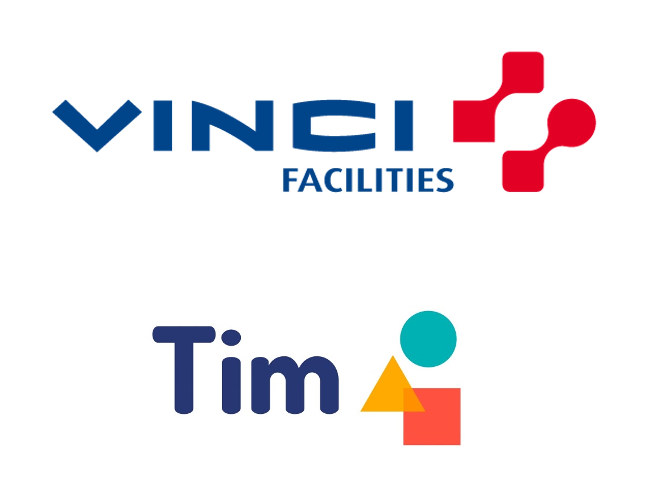 Logos de Vinci Facilities &amp; Tim - © Vinci Facilities/Tim