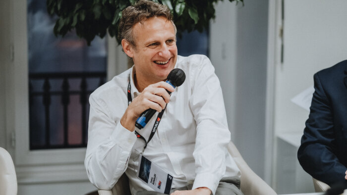 Fabio Rinaldi lors du grand oral de la Nuit du commerce connecté en 2021. - © Républik Retail