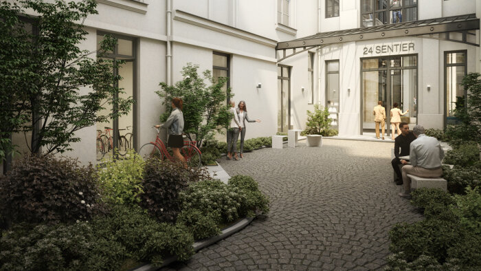 Pasqal a porté son choix sur le 24Sentier pour son implantation au cœur de Paris. - © RF Studio