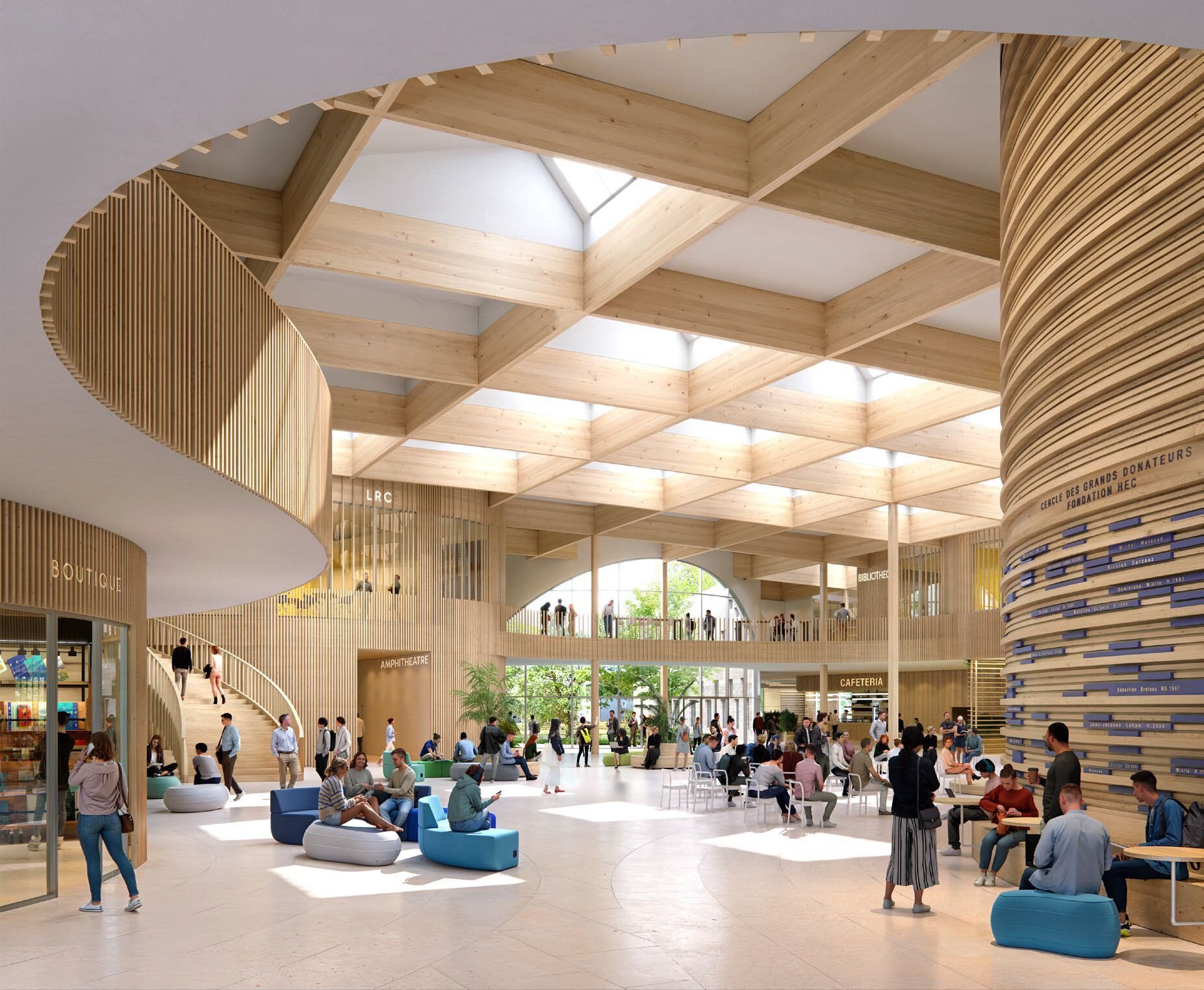 Intérieur campus  - © KAUPUNKI