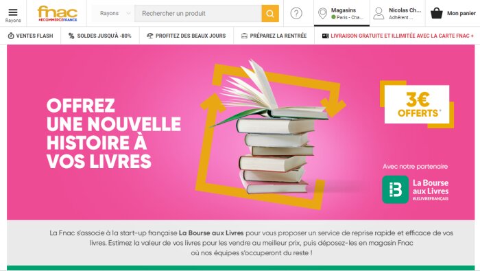 Le service Bourse aux livres est disponible dans tous les points de vente - © D.R.