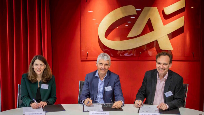 De gauche à droite :  Laura Chaubard, Olivier Gavalda et Jean-Paul Cottet. - © D.R.