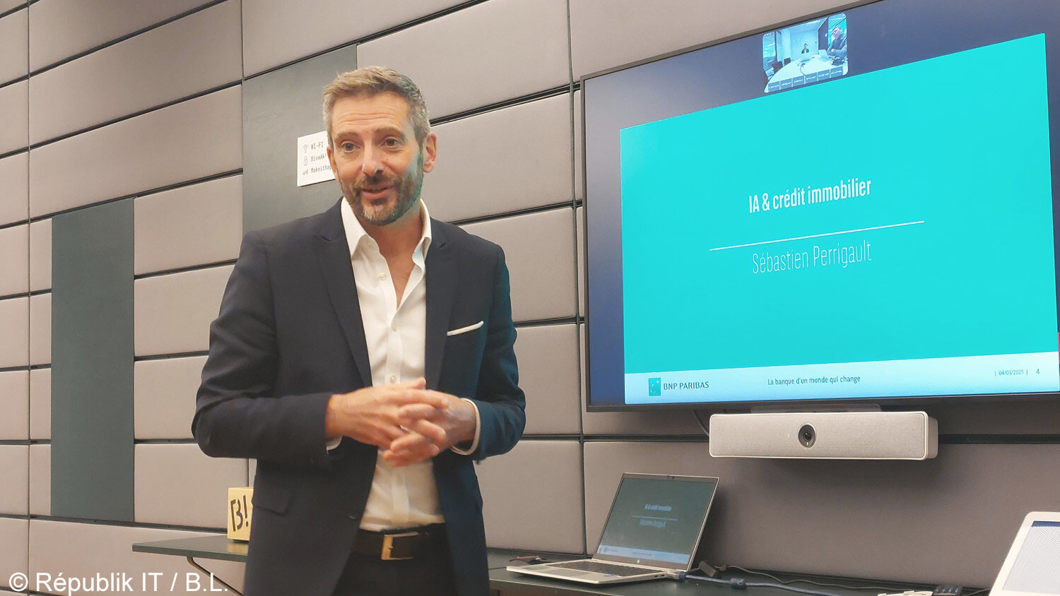 Sébastien Perrigault est Directeur du domaine financement des particuliers en France de BNP Paribas. - © Républik IT / B.L.