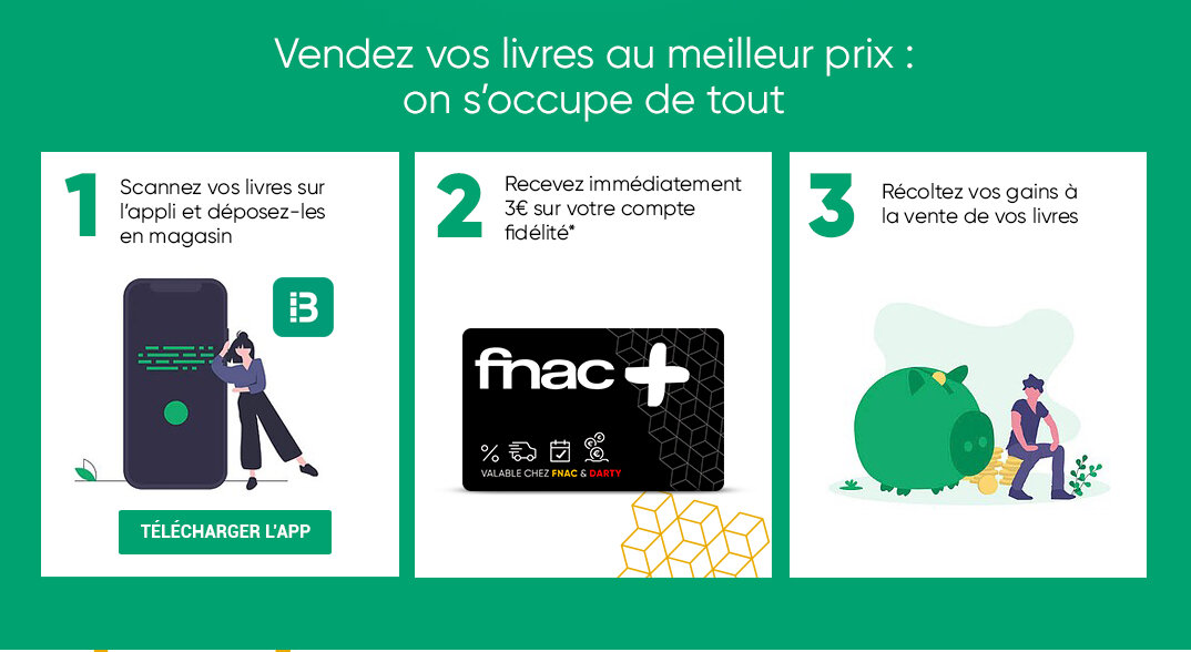 Le service repose sur l’application mobile Bourse aux livres. - © D.R.