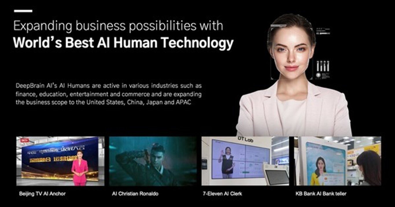 Deepbrain AI est un spécialiste des avatars virtuels. - © Deepbrain AI