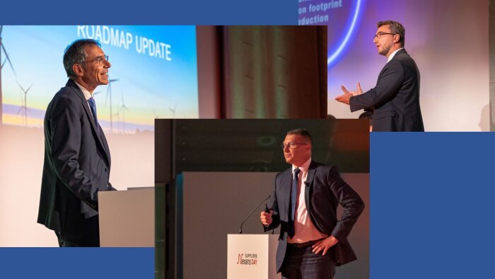 Jérome Chiquet (achats), Jérôme Fournier, (innovation) et Olivier Chevreau (développement durable). - © D.R.