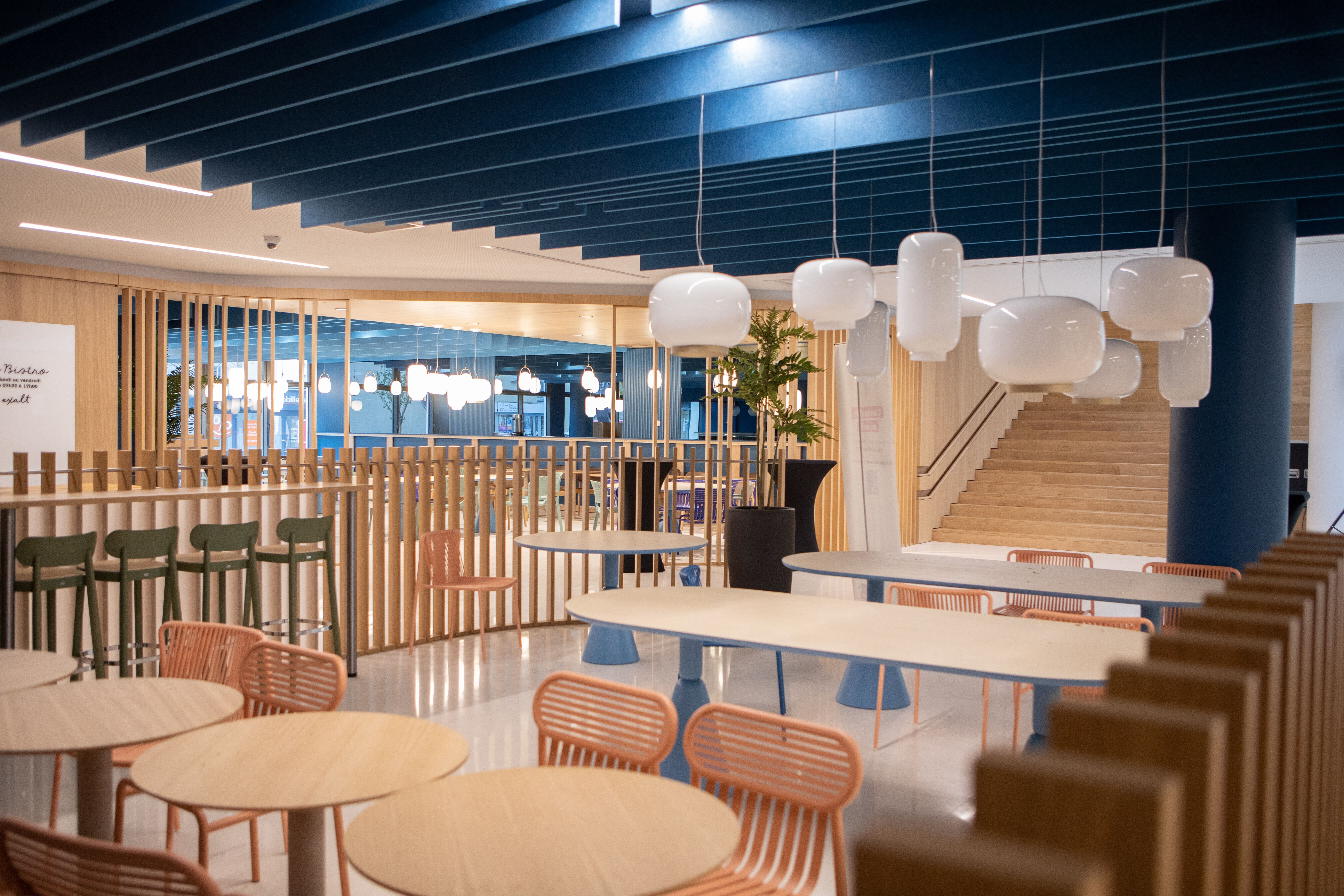 Le bistrot, un lieu de convivialité pour les salariés. - © CNP Assurances
