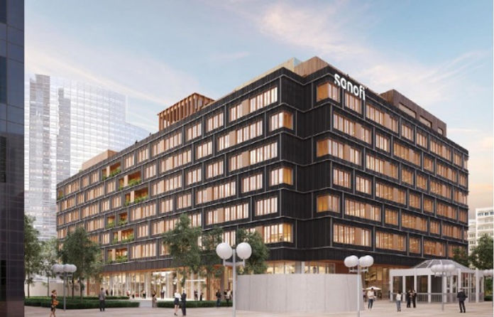 Sanofi choisit l’immeuble bas carbone CB3 pour son futur siège France, un projet WO2–ICAWOOD orienté usage, sobriété et qualité de vie au travail.