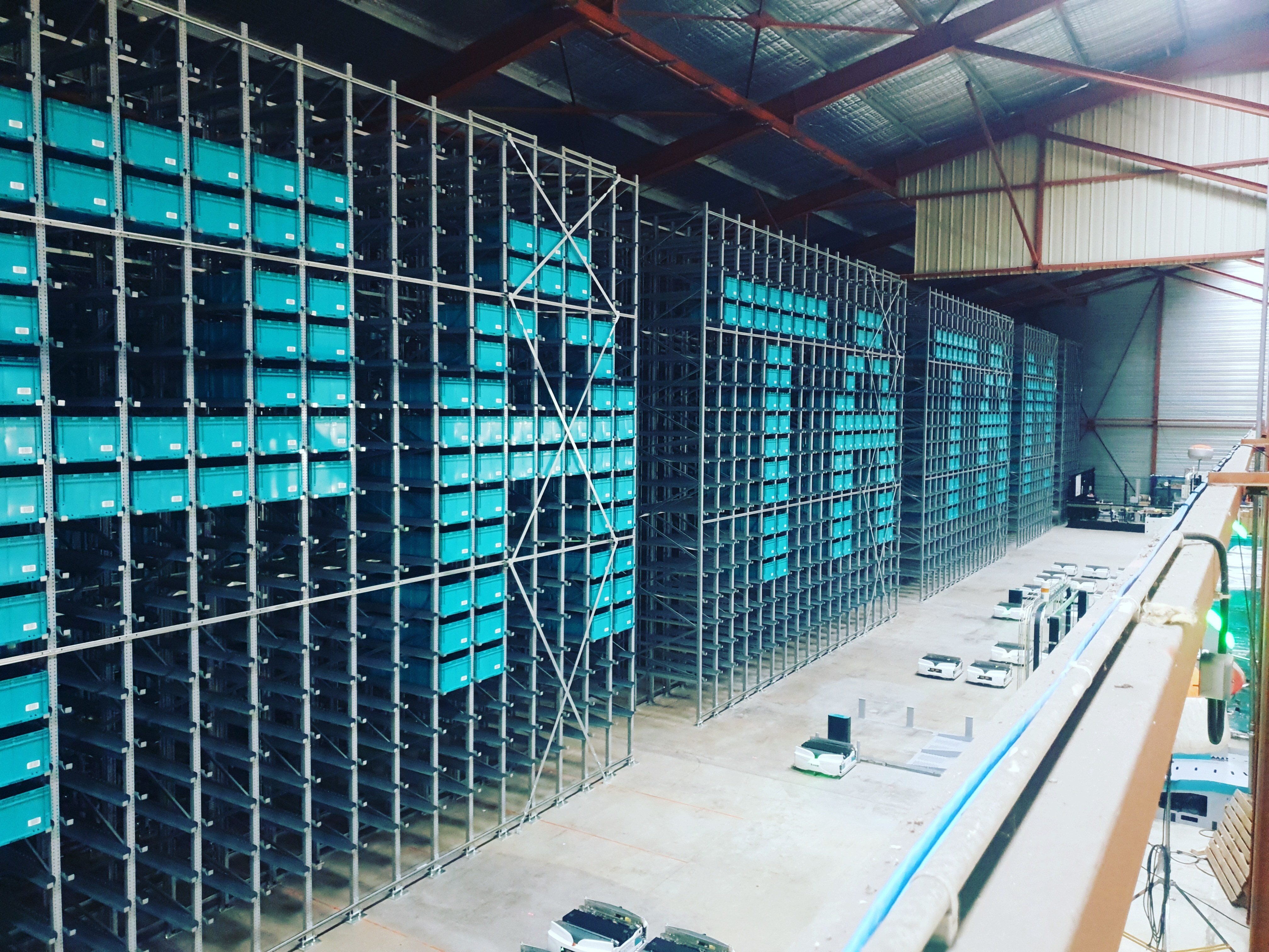  A Hastingues, Patatam a déployé un Exotec de 12 000 bacs. Il en prévoit le double à Cambrai. - © D.R.