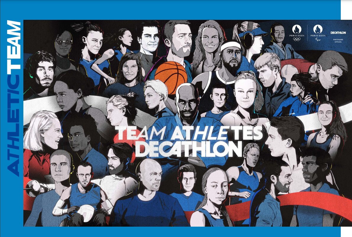 Teddy Riner est le capitaine du Team Athlètes Decathlon créé dans le cadre du partenariat JO Paris 2024 - © Decathlon