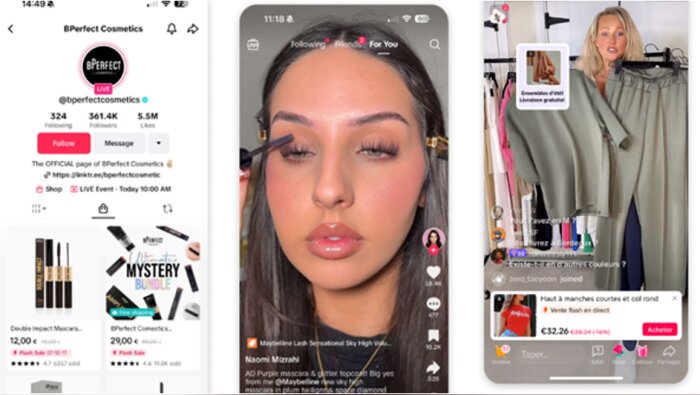 TikTok se classe déjà en 8e position sur les sites e-commerce américains. - © D.R.