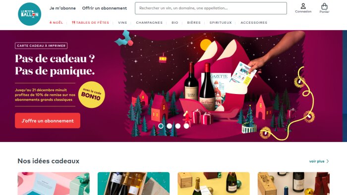 Le Petit Ballon compte vérifier les gains BNPL sur son taux de conversion pendant les fêtes. - © D.R.