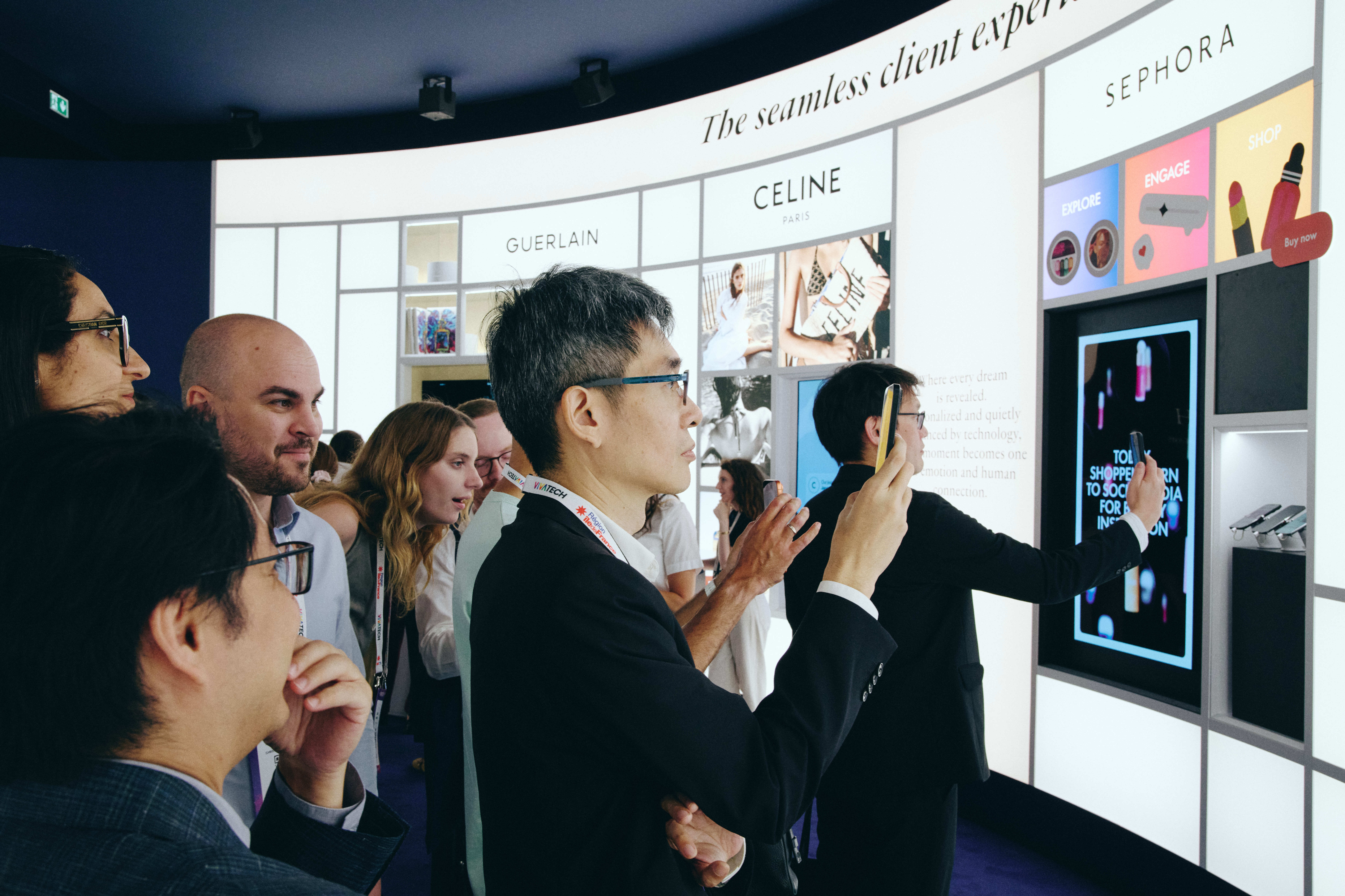 Le stand de LVMH exposera les projets utilisant l’IA de différentes maisons.  - © LVMH