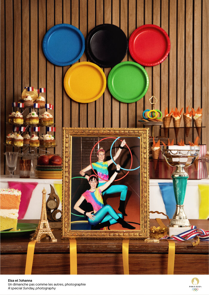 Affiche artistique des Jeux de Paris 2024 réalisée par les photographes Elsa &amp; Johanna  - © Elsa &amp; Johanna