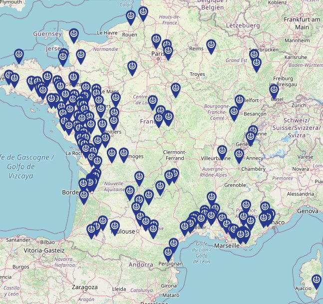Pour l’instant essentiellement présent à proximité du littoral, Stockon a pour ambition de proposer une zone de stockage tous les quarante kilomètres à proximité des grandes métropoles. - © D.R.