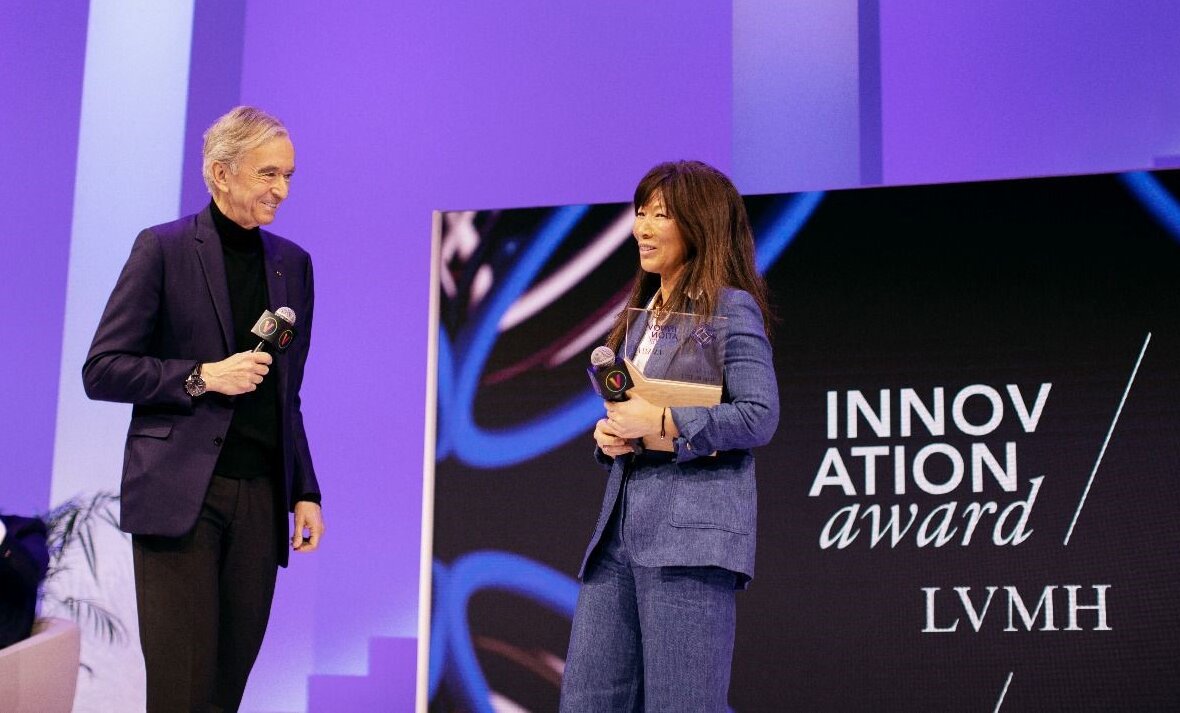 Bernard Arnault et Sojin Lee, fondatrice et p-dg de Toshi. - © Marie Rouge