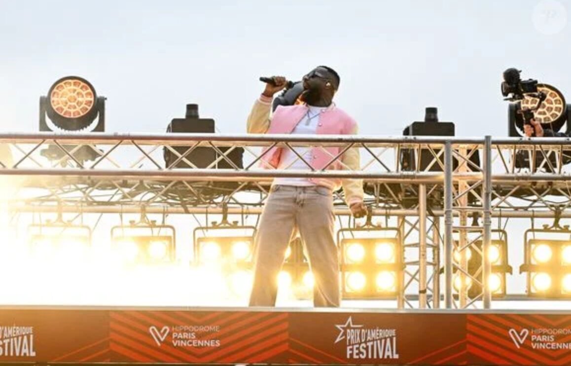 La prestation du chanteur Gims, artiste phare du festival, a été perturbée par des problèmes techniques. - © D.R.