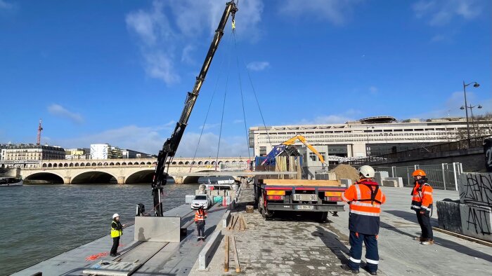 Pour Bouygues Construction, le transport par voie fluviale ne coule pas de source