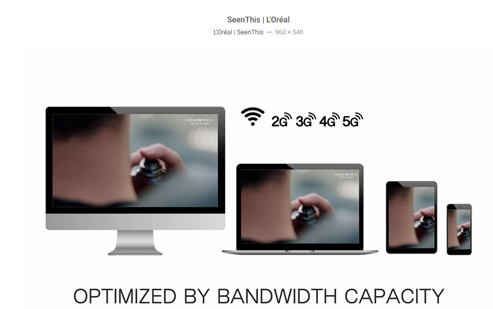Le streaming permet d’adapter la résolution à l’écran et à la connexion et ainsi maximiser les vues d’une publicité. - © SeenThis