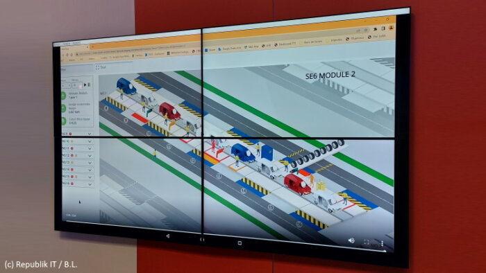 L’usine virtuelle permet le pilotage de l’usine réelle. - © Républik IT / B.L.