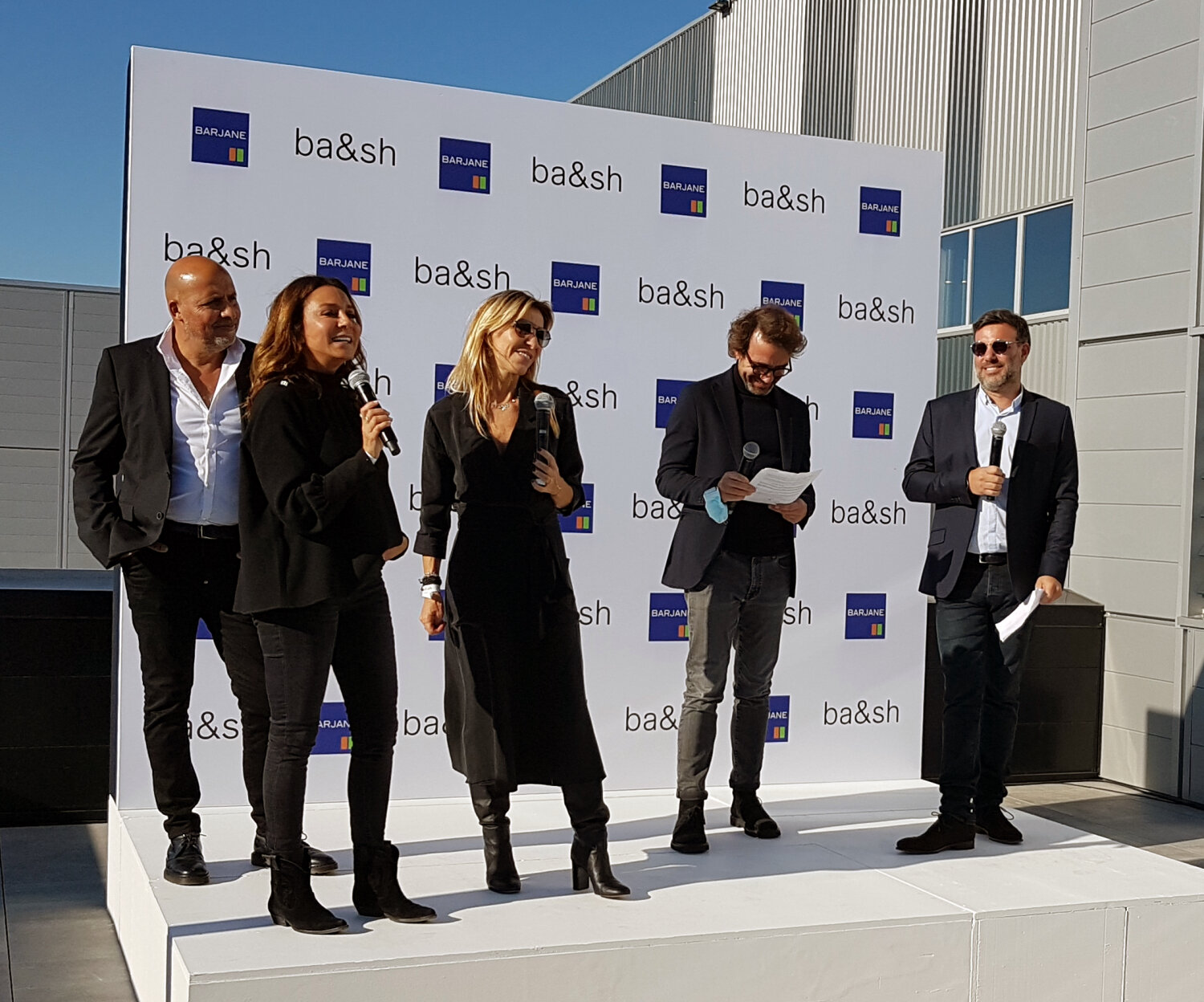 Les dirigeants de Ba&amp;Sh ont inauguré la plate-forme située à Louvres (95) le jeudi 23 septembre. - © CC ./ Républik retail