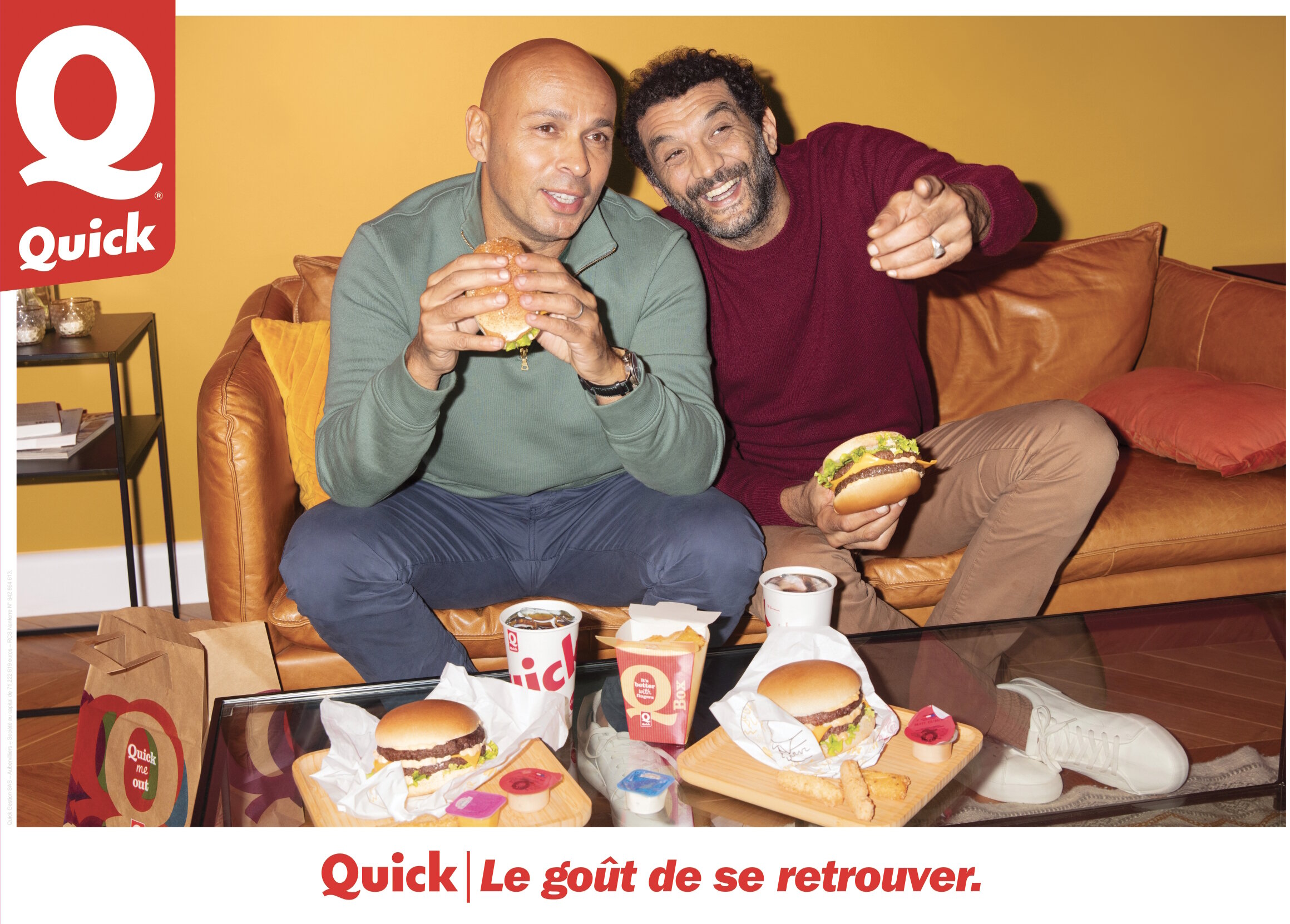 Les deux comiques Eric et Ramzy sont les deux égéries de la nouvelle campagne de Quick. - © Quick
