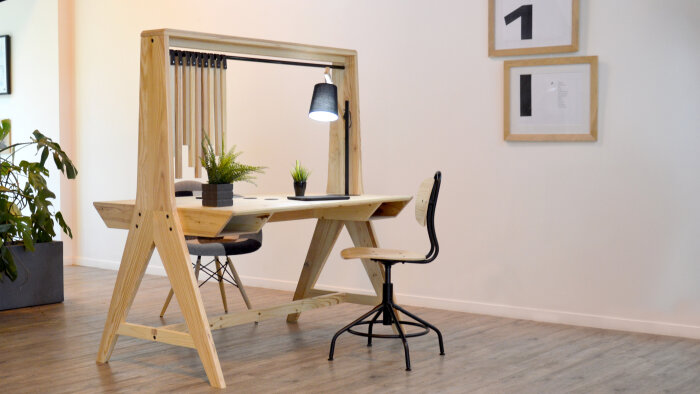 Bureau de coworking réalisé par API’UP et désigné par Franck Rodrigue. - © Franck Rodrigue