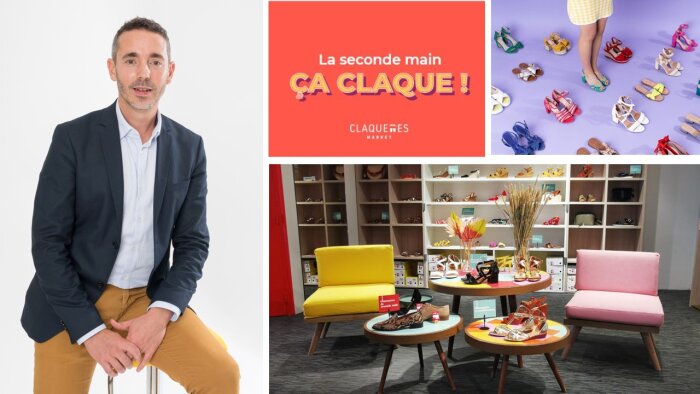Antony Bacle pilote le sujet seconde main pour Eram, Texto, Bocage et Melow Yellow. - © Eram