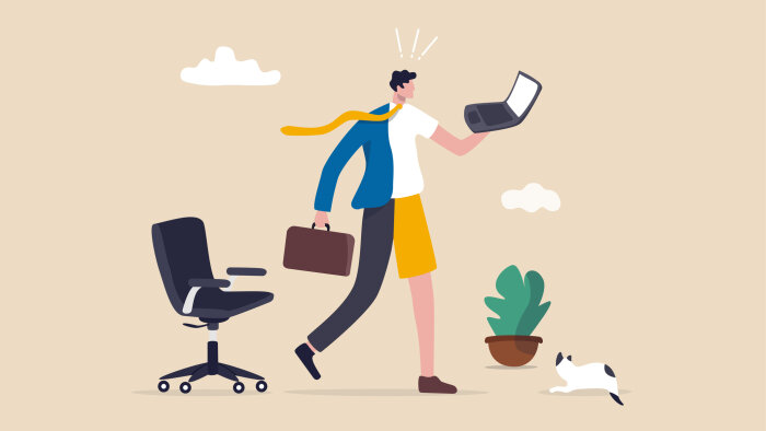 84 % des répondants au Baromètre Phygital Workplace voient un impact positif au travail hybride - © Getty Images/iStockphoto