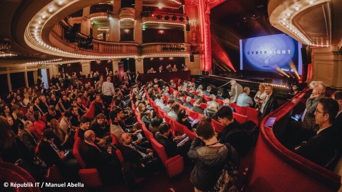La précédente édition de la Cyber Night a eu lieu le 28 novembre 2022 au Théâtre de la Madeleine. - © Républik IT / Manuel Abella