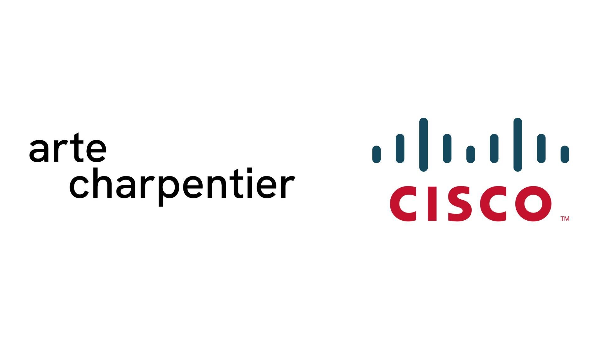 Logos d’Arte Charpentier et Cisco - © D.R.