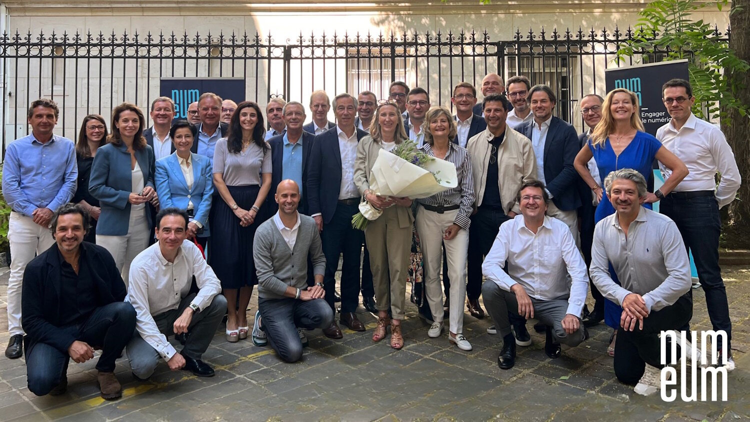 Après la réunion du Syntec ayant élu la nouvelle présidente. - © Numeum