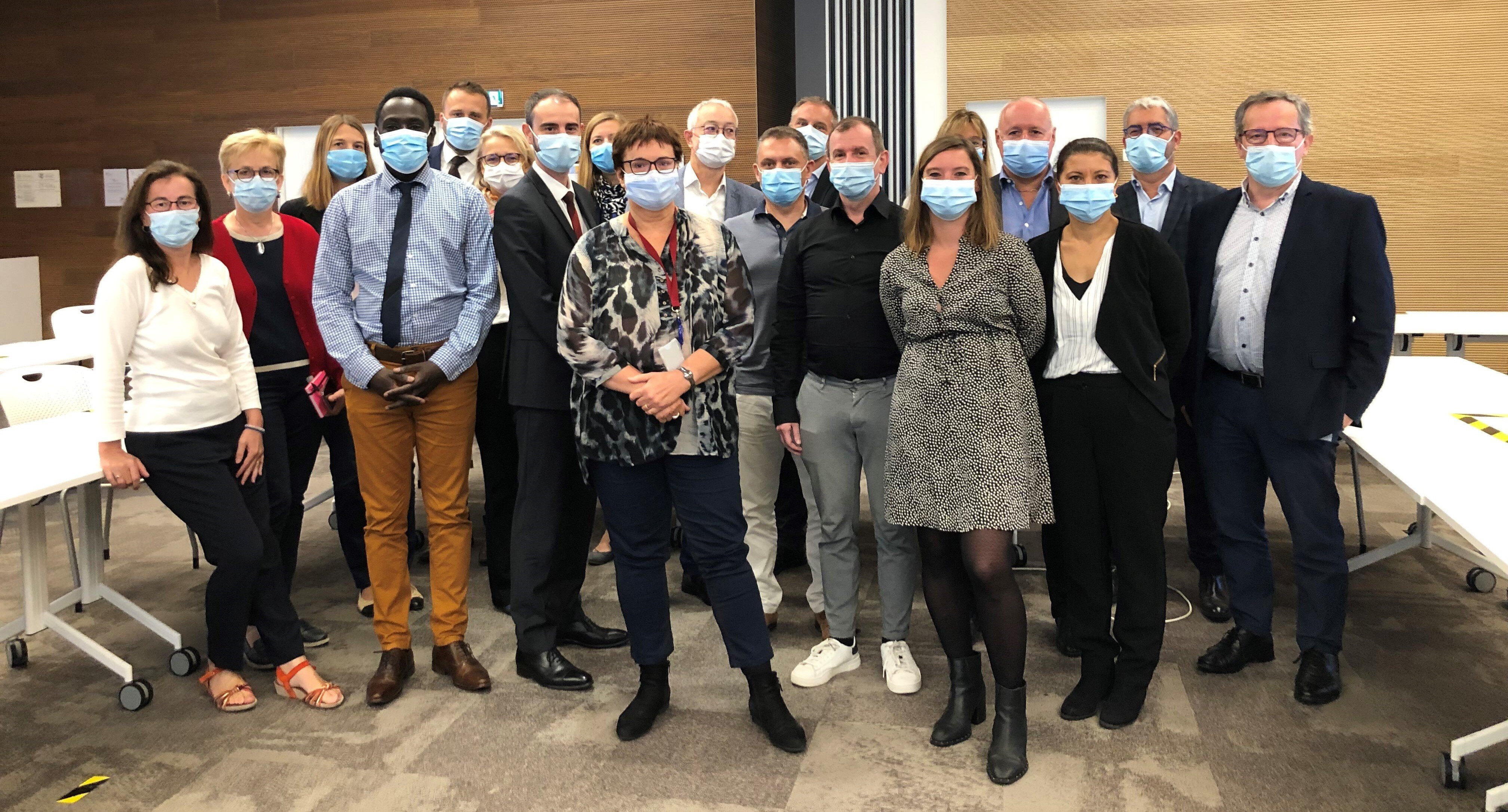 La première promotion des Itinéraires balisées Achats du groupe La Poste a permis d’accueillir sept nouveaux collaborateurs venus d’autres fonctions en interne. - © Anna Marchlewska