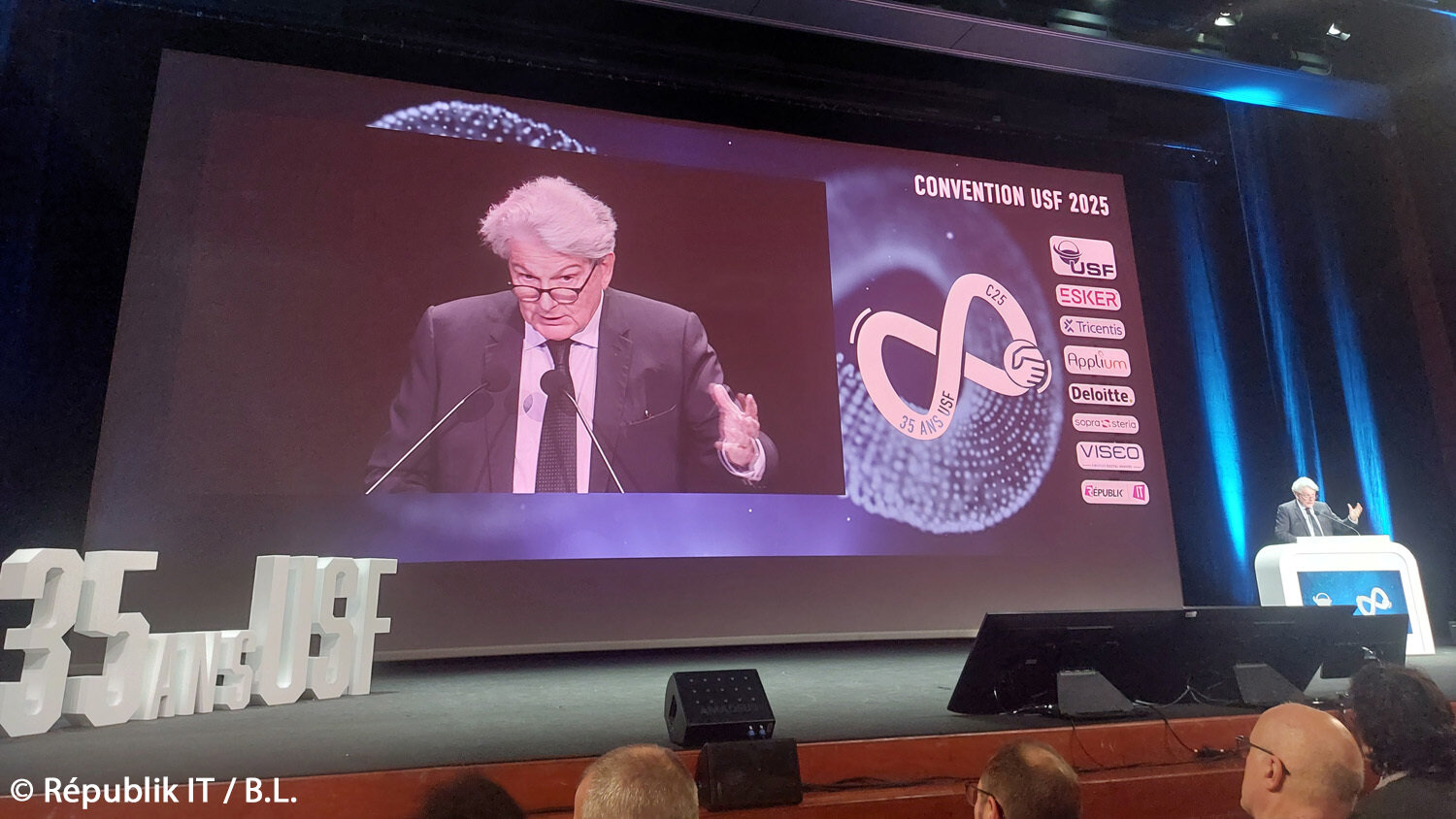 Thierry Breton est intervenu en plénière de la Convention USF 2025 - © Républik IT / B.L.