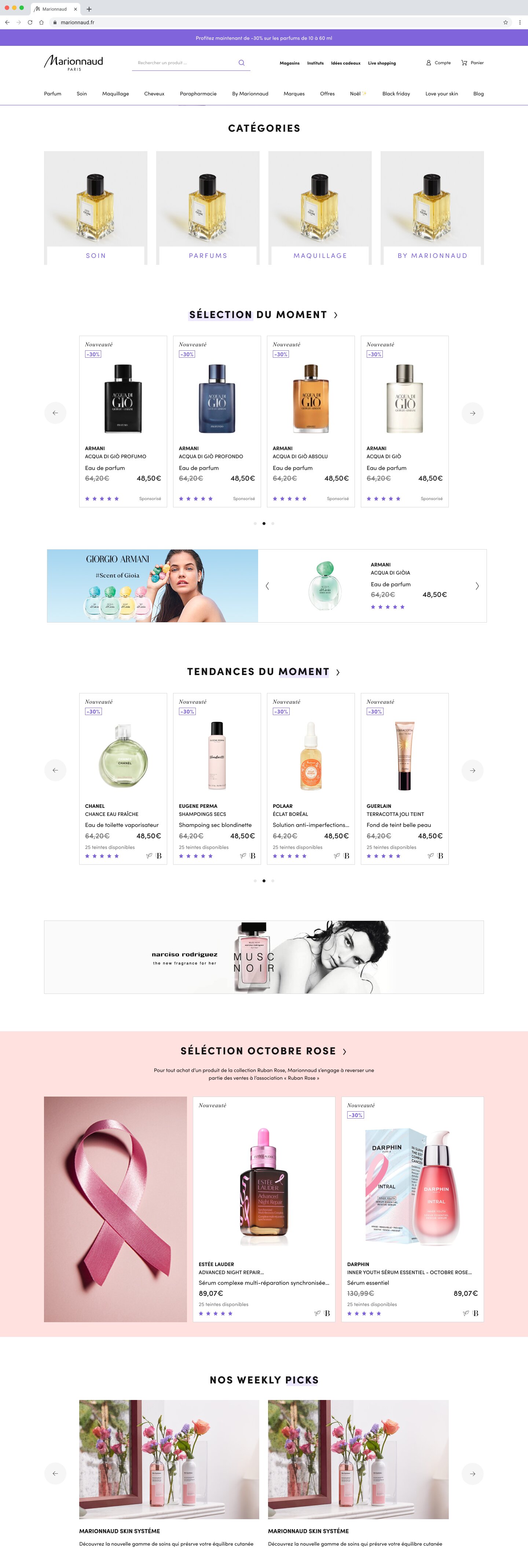 Un site plus épuré avec une volonté de premiumisation. - © D.R.