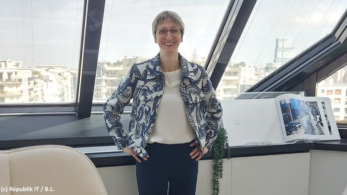 Sandrine Ledru est CDIO de OPmobility (ex-Plastic Omnium). - © Républik IT / B.L.