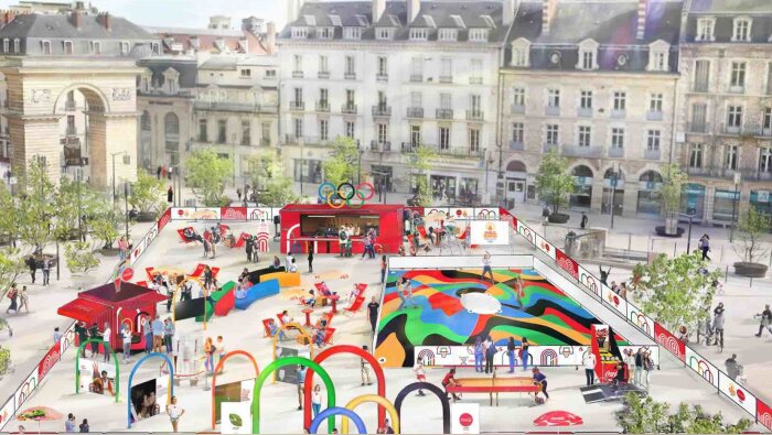 La tournée Coca-Cola fera étape dans 11 villes cet été et proposera des animations autour du sport - © Coca-Cola