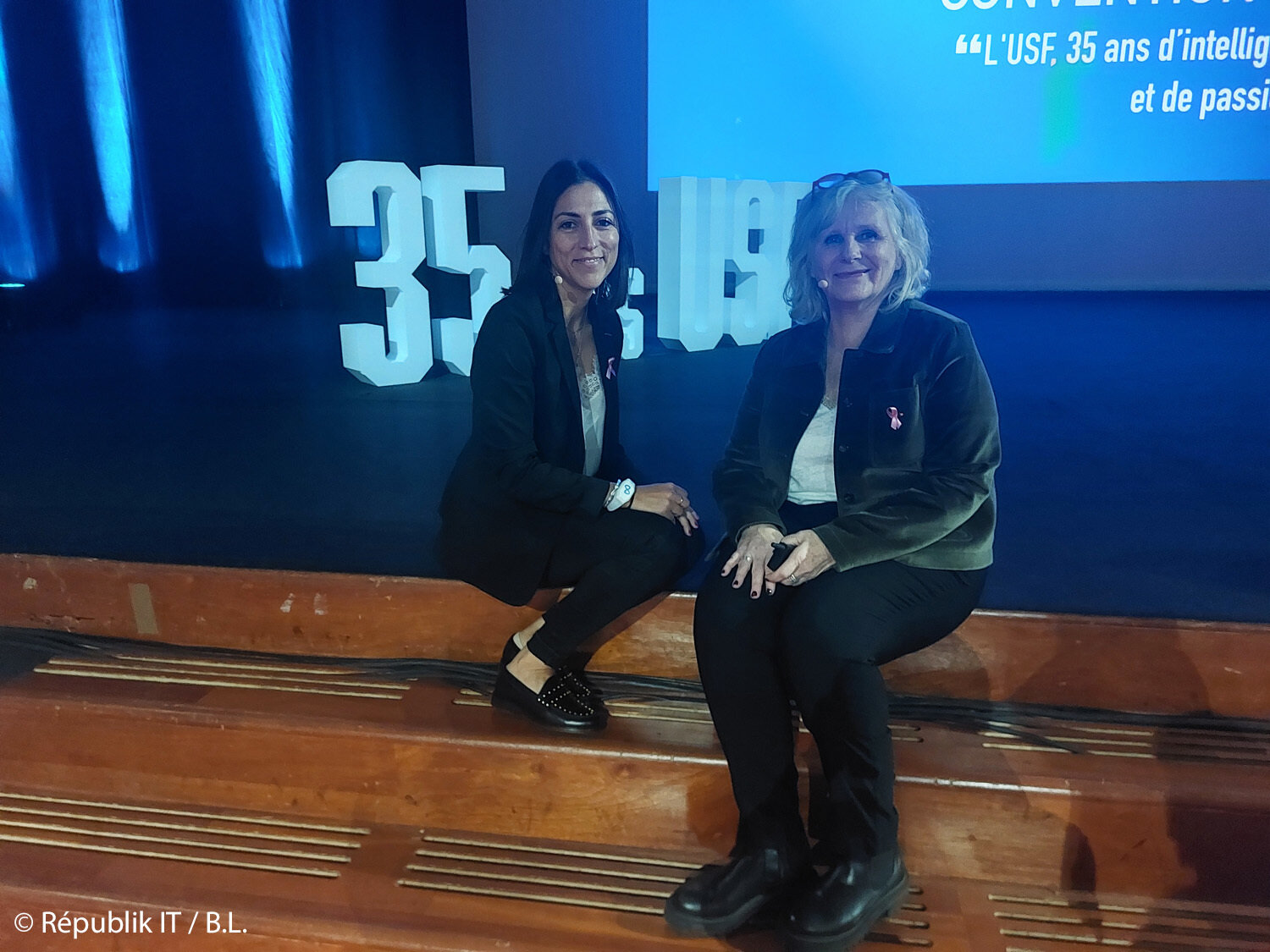 De droite à gauche : Elysabeth Blanchet et Magali Nogueira. - © Républik IT / B.L.