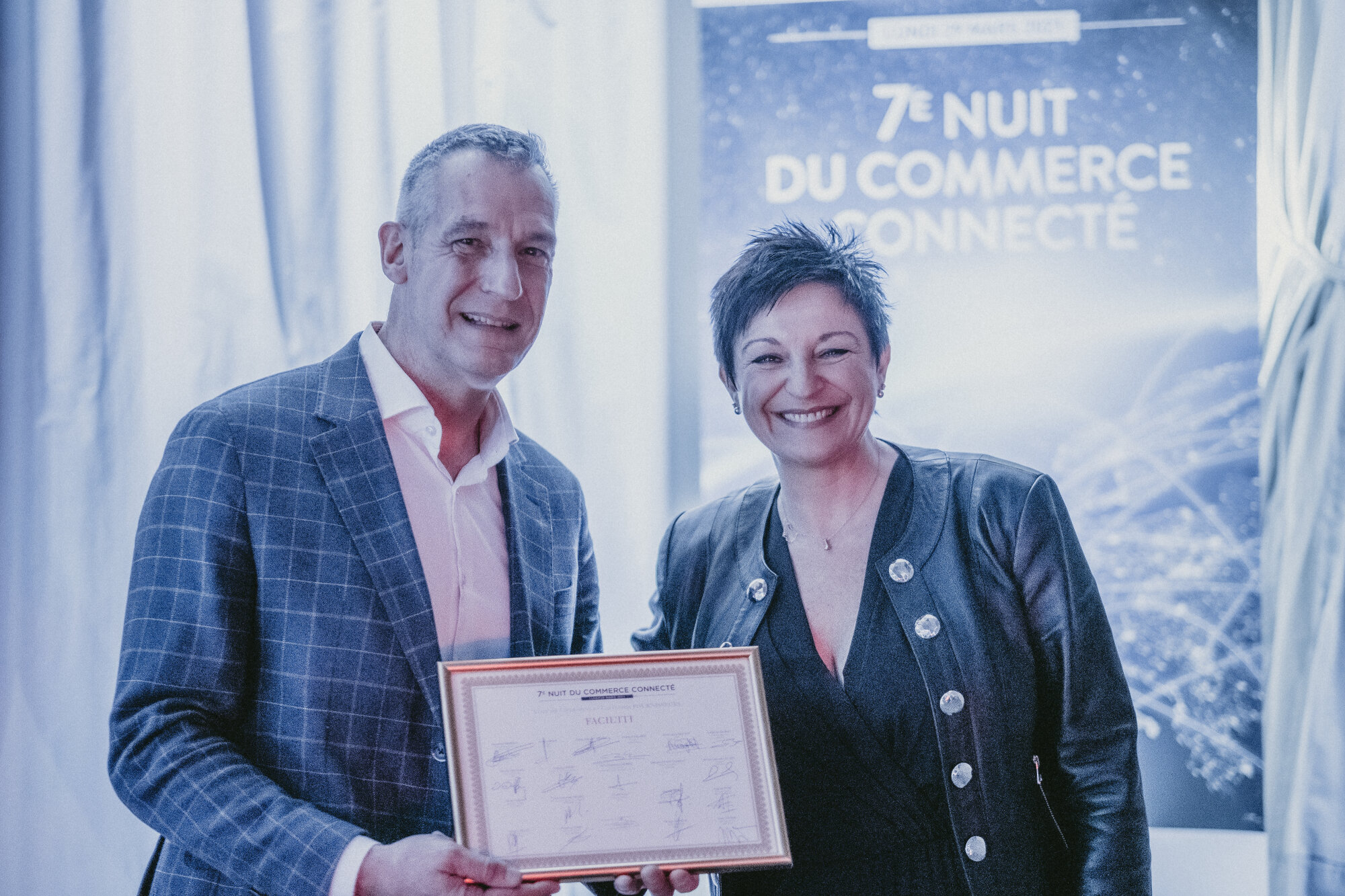 Frédéric Sudraud (Facil’iti) et Cathy Collart-Geiger (Picard) - © Républik Retail
