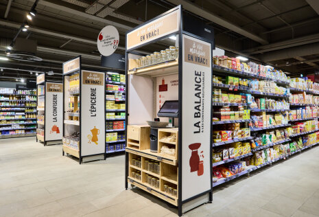 Le vrac est mis en tête de gondole. - ©&amp;#160;Monoprix