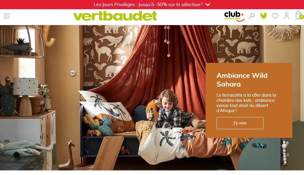 Vertbaudet dispose de 9 sites e-commerce. - © Vertbaudet
