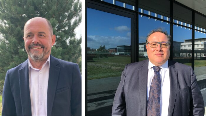 Thierry Gribet, directeur logistique et S&OP et J-M Sarrazin, directeur supply chain de Cristalco - © D.R.