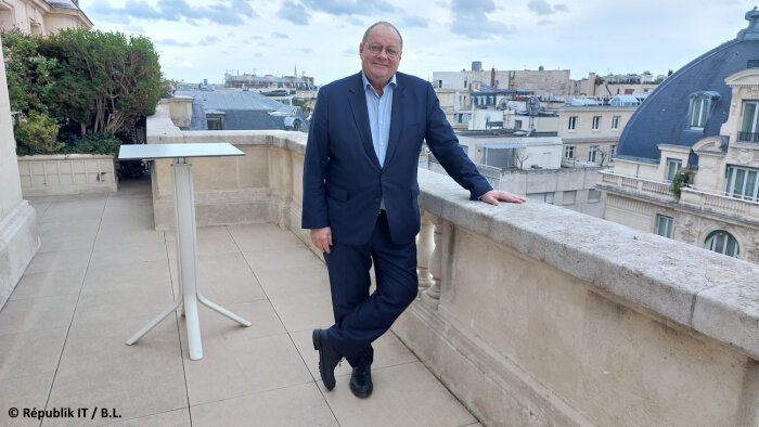 François Gauthier est responsable Global DB&amp;T Communities and Partnerships, Veolia Group. - © Républik IT / B.L.