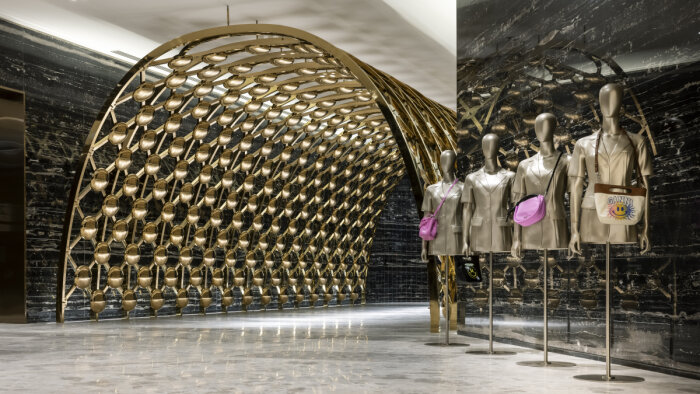 L’agencement a été pensé comme des galeries d’art. - © Printemps