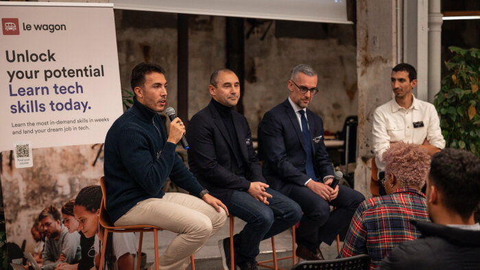 Manuel Martins et Franck Douau (au centre) sont intervenus à la 2e édition de The Next Workplace. - © The Next Workplace