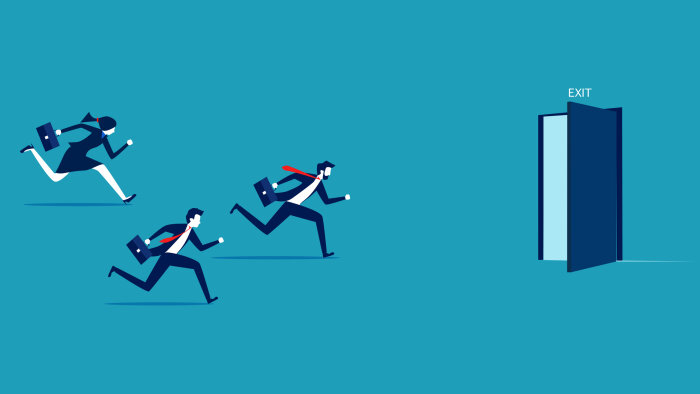 50 % des travailleurs de bureaux urbains à travers le monde qui ont quitté leur emploi depuis 2020. - © Getty Images/iStockphoto